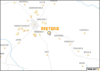 map of Pretoria