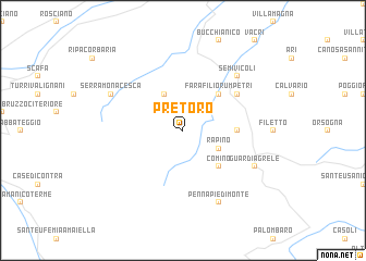 map of Pretoro