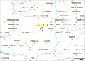 map of Prétot