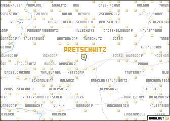 map of Pretschwitz