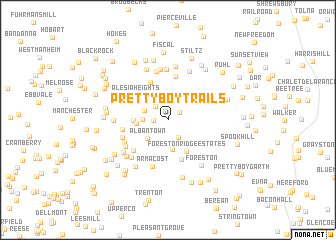 map of Prettyboy Trails