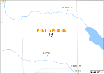 map of Pretty Prairie