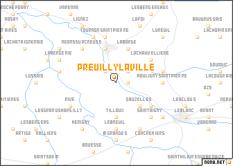 map of Preuilly-la-Ville