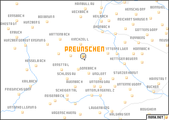 map of Preunschen