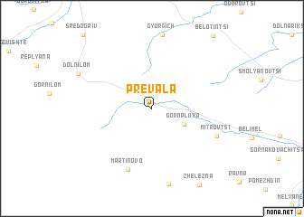 map of Prevala