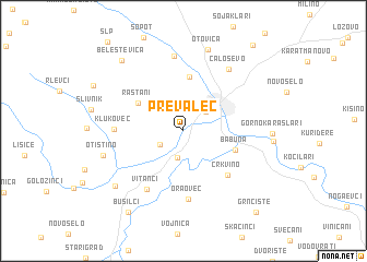 map of Prevalec