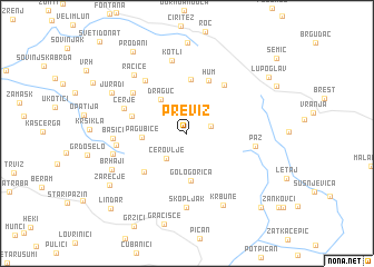 map of Previž