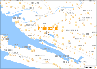 map of Prevoznik