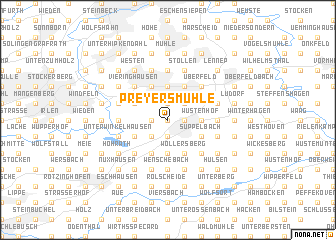 map of Preyersmühle