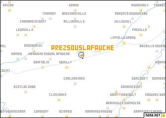 map of Prez-sous-Lafauche