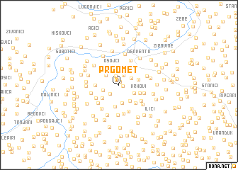 map of Prgomet