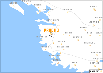 map of Prhovo