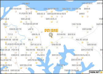 map of Priame