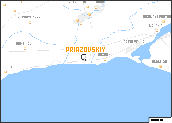 map of Priazovskiy