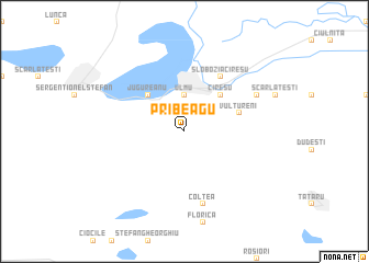 map of Pribeagu