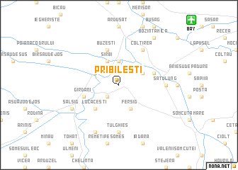 map of Pribileşti