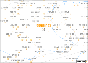 map of Pribinci