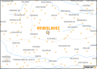 map of Pribislavec