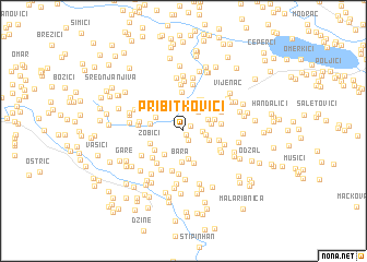 map of Pribitkovići