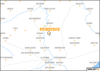 map of Priborovo