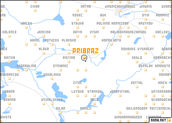 map of Příbraz