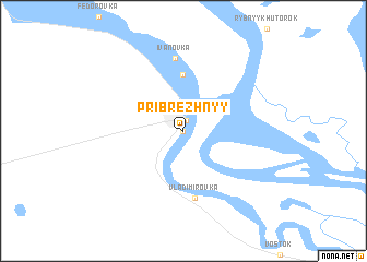 map of Pribrezhnyy