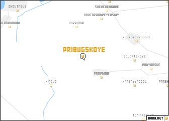 map of Pribugskoye