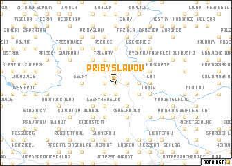 map of Přibyslavov