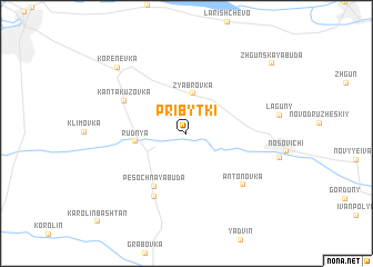 map of Pribytki
