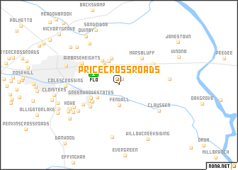 map of Price Crossroads