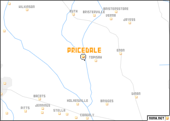 map of Pricedale
