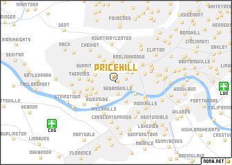 map of Price Hill