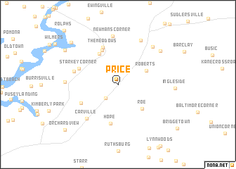 map of Price