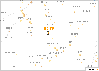 map of Price