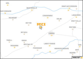 map of Price