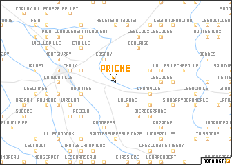 map of Priche