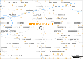 map of Prichsenstadt