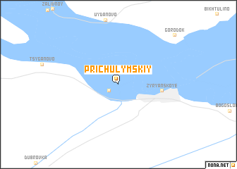 map of Prichulymskiy