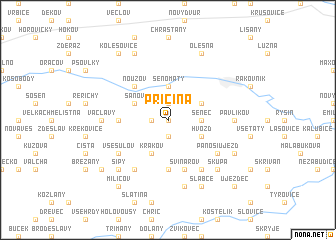 map of Příčina