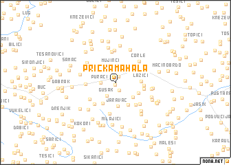 map of Prička Mahala