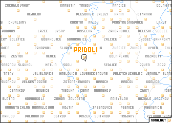 map of Přídolí