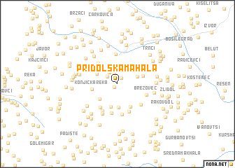 map of Pridolska Mahala