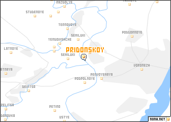 map of Pridonskoy