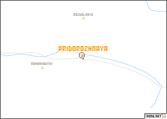 map of Pridorozhnaya