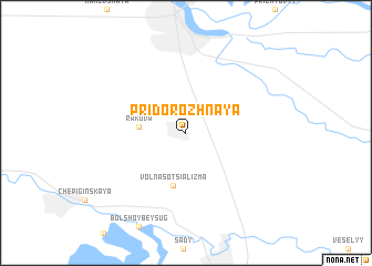 map of Pridorozhnaya