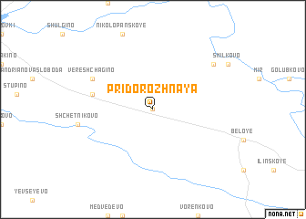 map of Pridorozhnaya