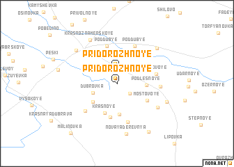 map of Pridorozhnoye