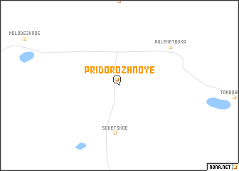 map of Pridorozhnoye