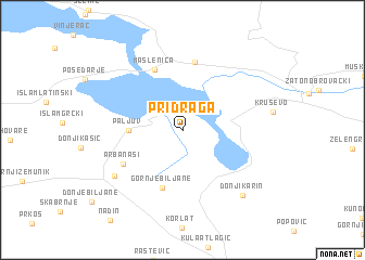 map of Pridraga