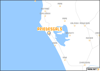 map of Priedesgals